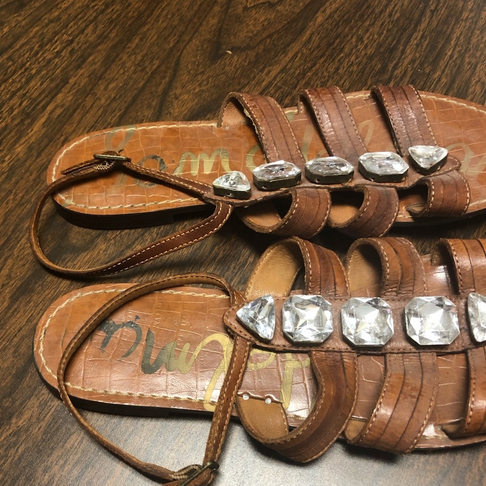 Sam Edelman Rhinestone Sandals Size 9.5 - Picture 5 of 5